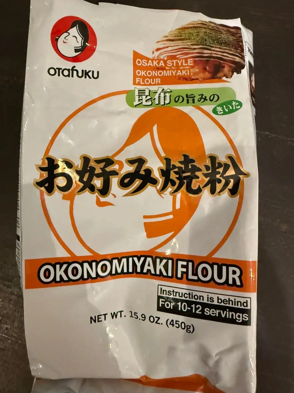 Otafuku’s Okonomiyaki Flour bag)