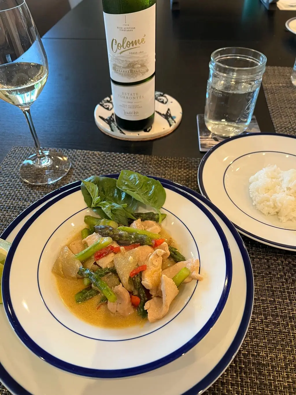 Thai Green Chicken Curry With Asparagus